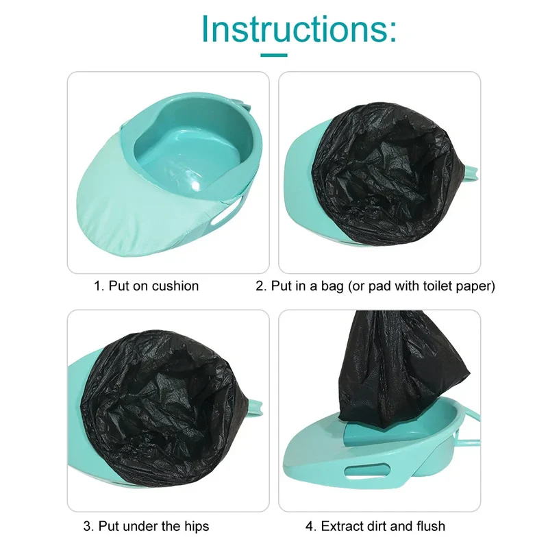 Portable Household Easy-Cleaning Elderly Bed Toilet