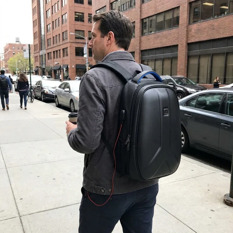 Waterproof Shoulder Vintage Oil Wax Canvas Backpack