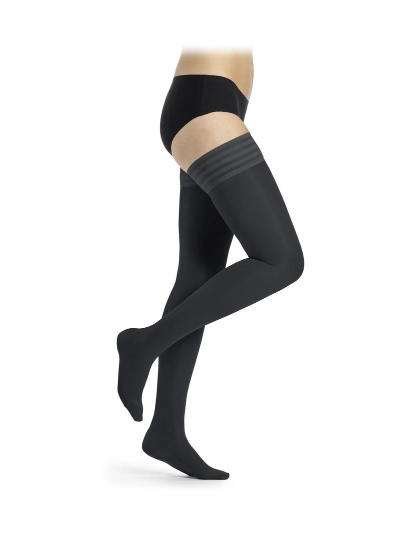DELILAH 140D mesh Schenkelstrümpfe