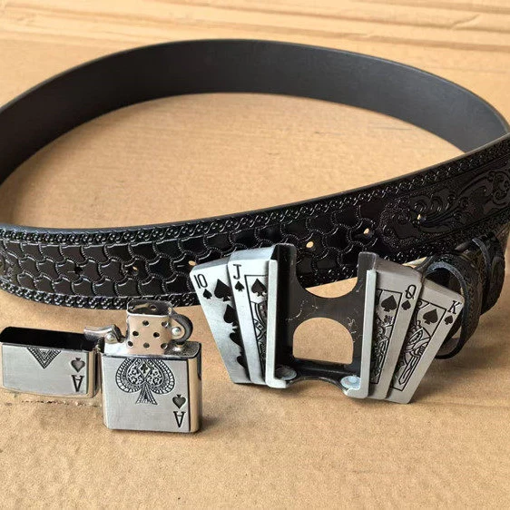 Kerosene Lighter Metal Buckle Belt