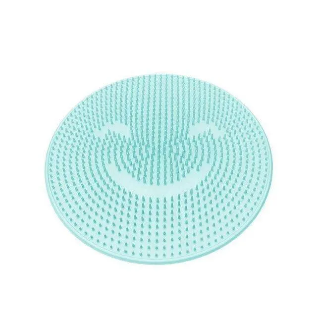 Round Silicone Bath Massage Cushion Brush