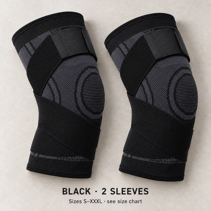 Adjustable Cross-Strap Knee Support Sleeve