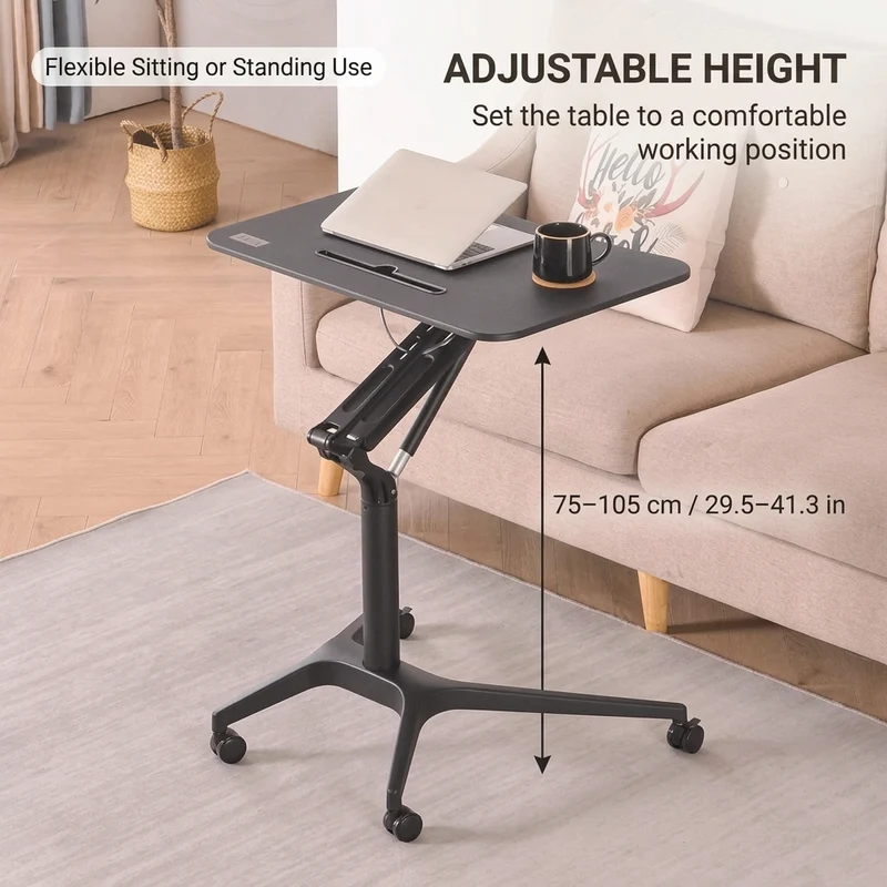 Modern Japanese Movable Adjustable Sit/Stand Desk