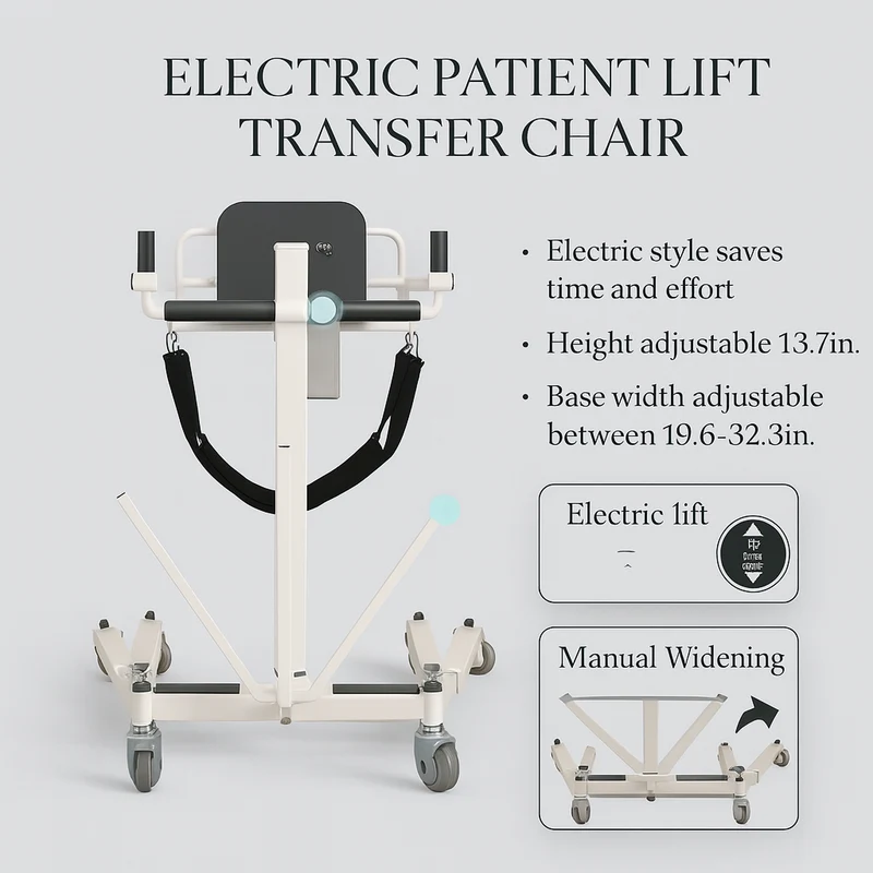 5-in-1 Foldable Patient Lift Mobility Chair