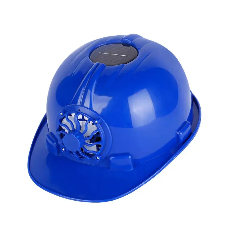 Solar Power Cooling Fan Safety Helmet