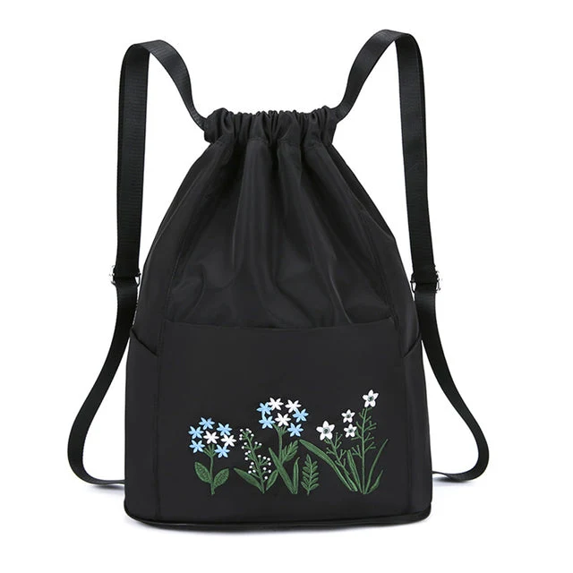 Flower Waterproof Folding Large Travel Backpack