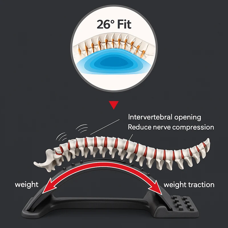 Back Massage Magic Stretcher Backbone Stretcher Pain Reliever