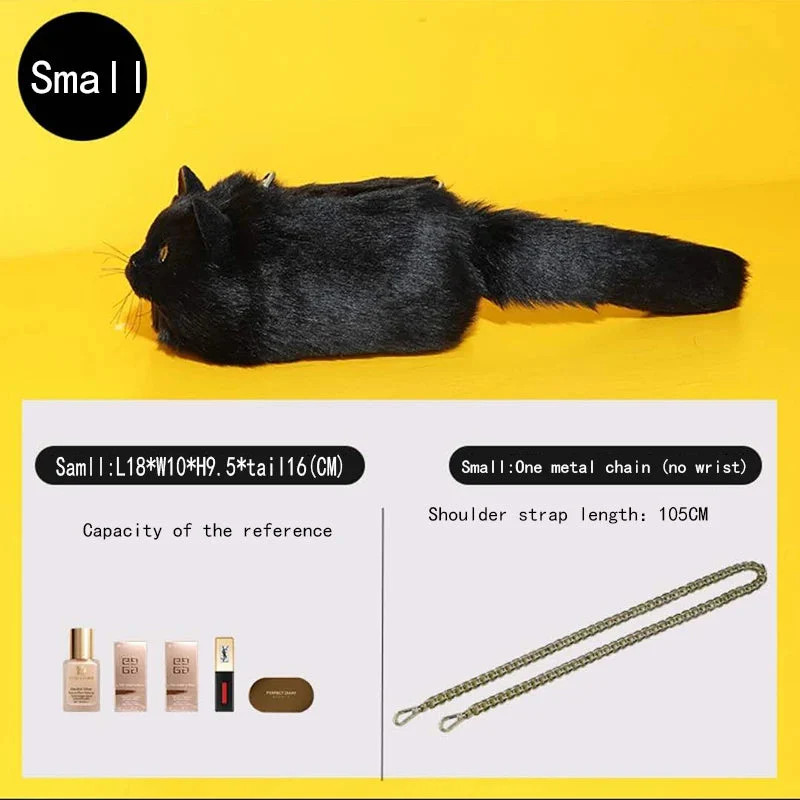 Realistic Cat Handmade Shoulder Bag