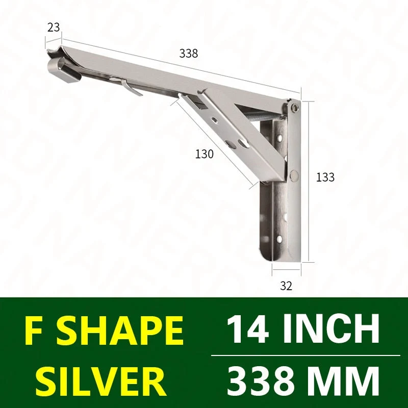 Wall-Mounted Foldable Shelf Organizer Bracket