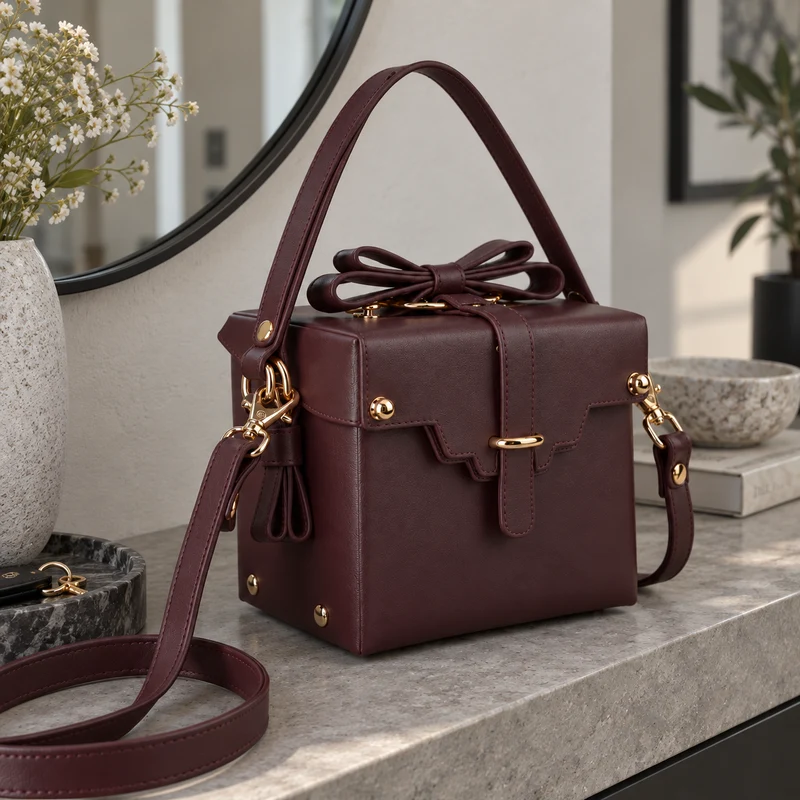 Leather Luxury Gift Box Women Bags