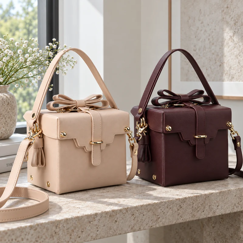 Leather Luxury Gift Box Women Bags