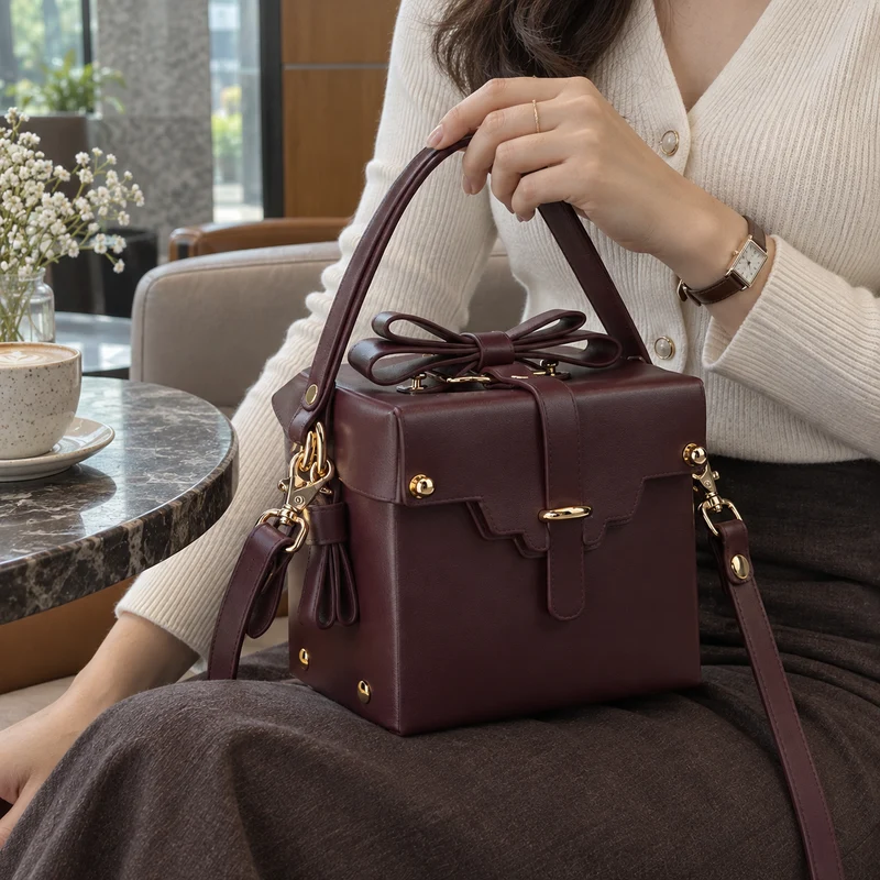 Leather Luxury Gift Box Women Bags