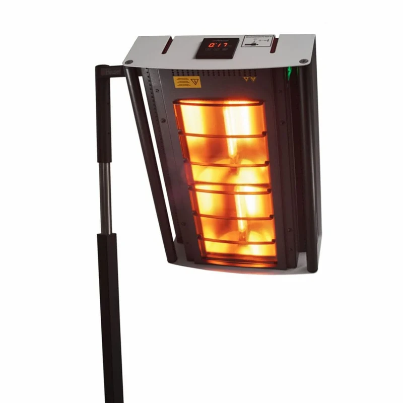 Heuser Infrarotstrahler mit Fahrgestell SSU – Rotlichtstrahler Modelle IRS, IRS 2 & TGS 3.2