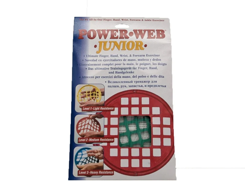 Power-Web Junior (18cm) | Kompakter Fingertrainer für Therapie & Sport