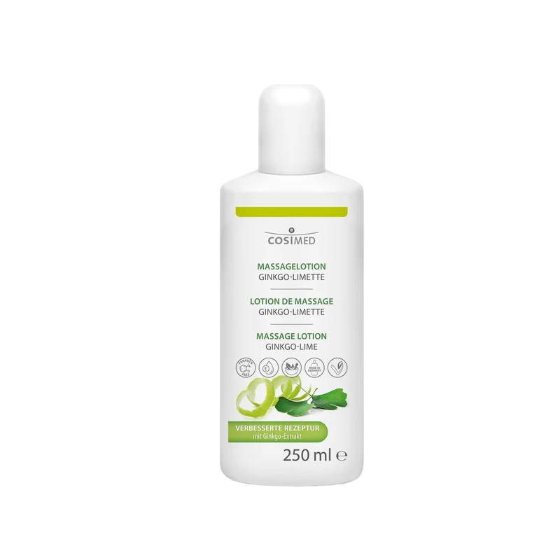 cosiMed Massagelotion GINKGO-LIMETTE | Vitalisierend & Hautschonend | 1L