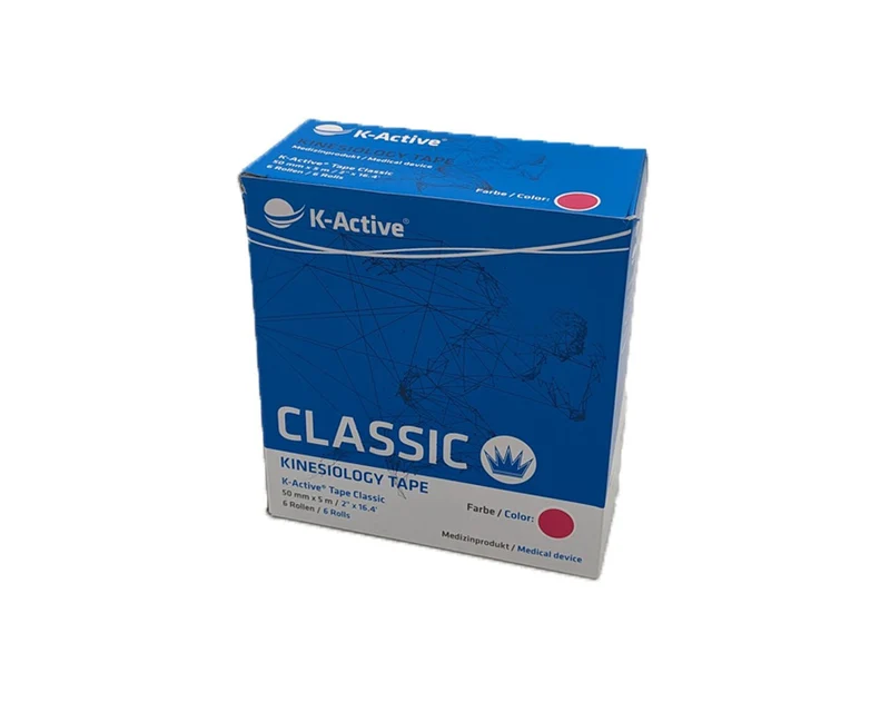 K-Active Classic Kinesiologie Tape pink (5 cm x 5 m) – Das Original