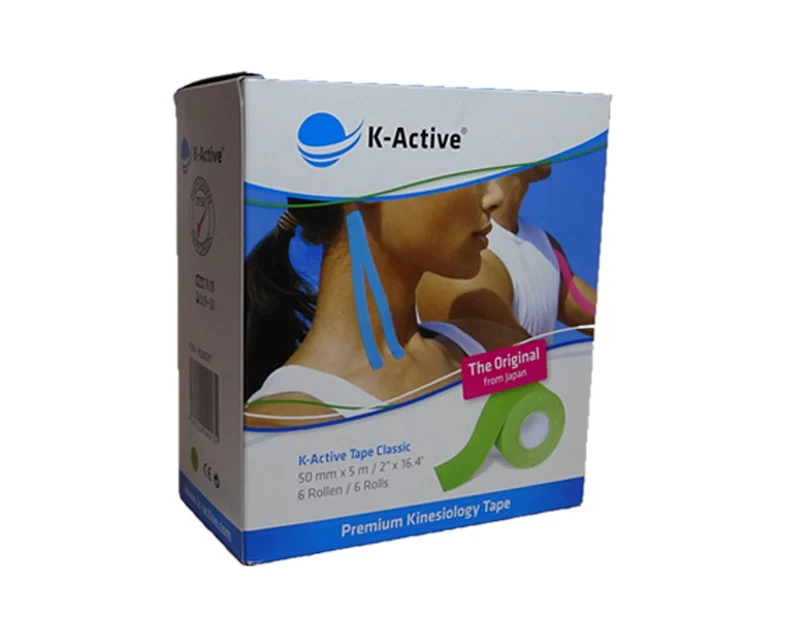 K-Active Classic Kinesiologie Tape grün (5 cm x 5 m) – Das Original