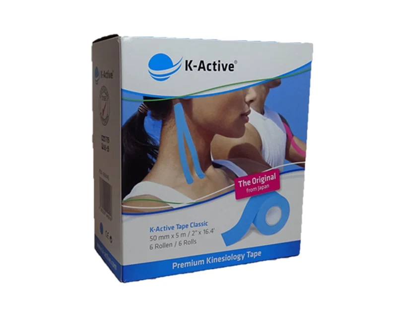 K-Active Classic Kinesiologie Tape blau (5 cm x 5 m) – Das Original